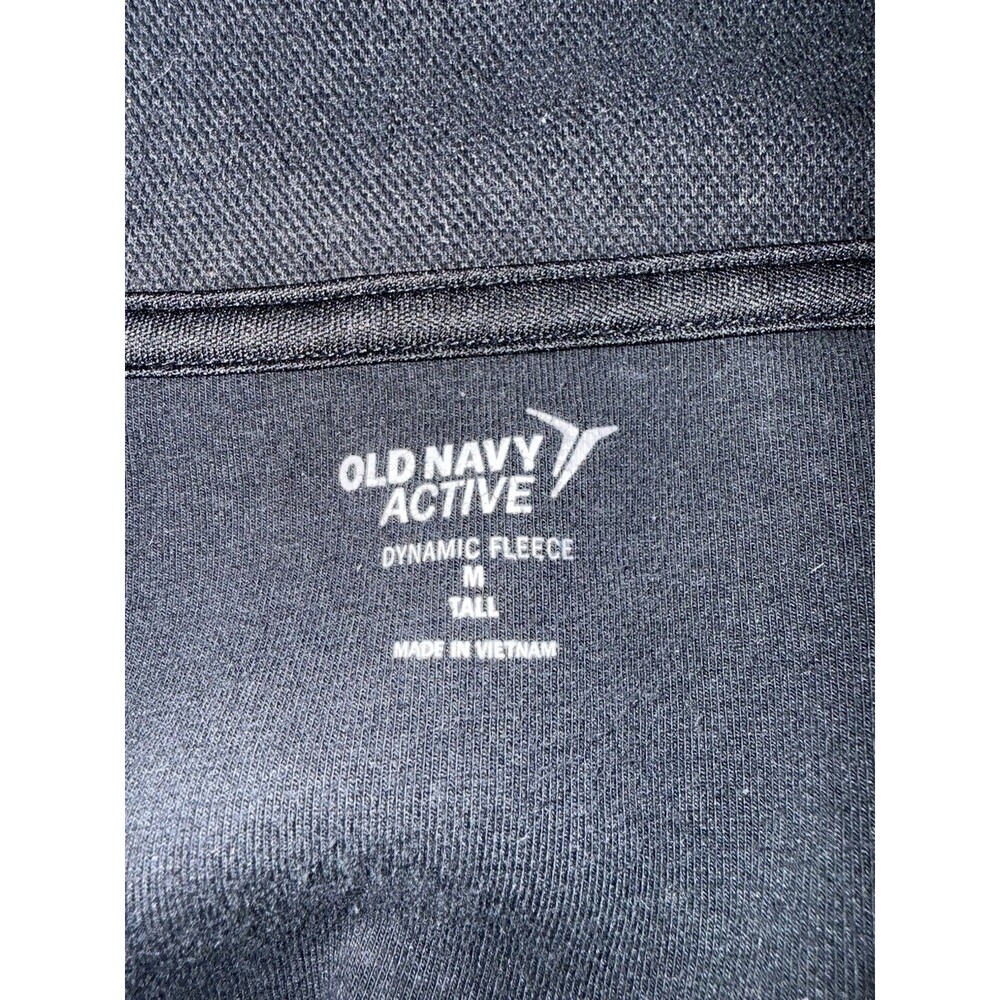 Old Navy Active Dynamic Fleece Men’s Medium Tall Full Zip Track Jacket Black - Picture 3 of 6